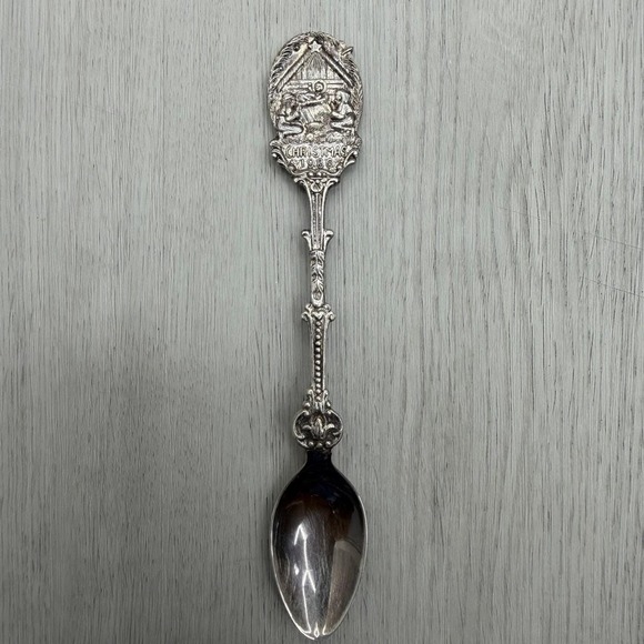 Other - Christmas 1986 Commemorative Spoon Nativity Scene Finial Vintage